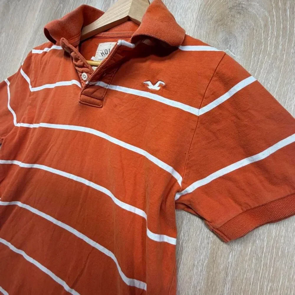 Hollister-co Men's Orange Polo-shirts